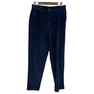 L.L. Bean Blue Original Fit Corduroy Pants Women's Size 14 Tall